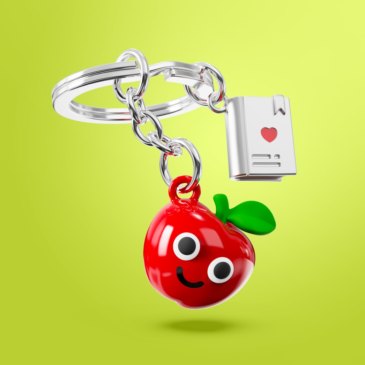 Llavero Metalmorphose Profe Manzana y Libro4