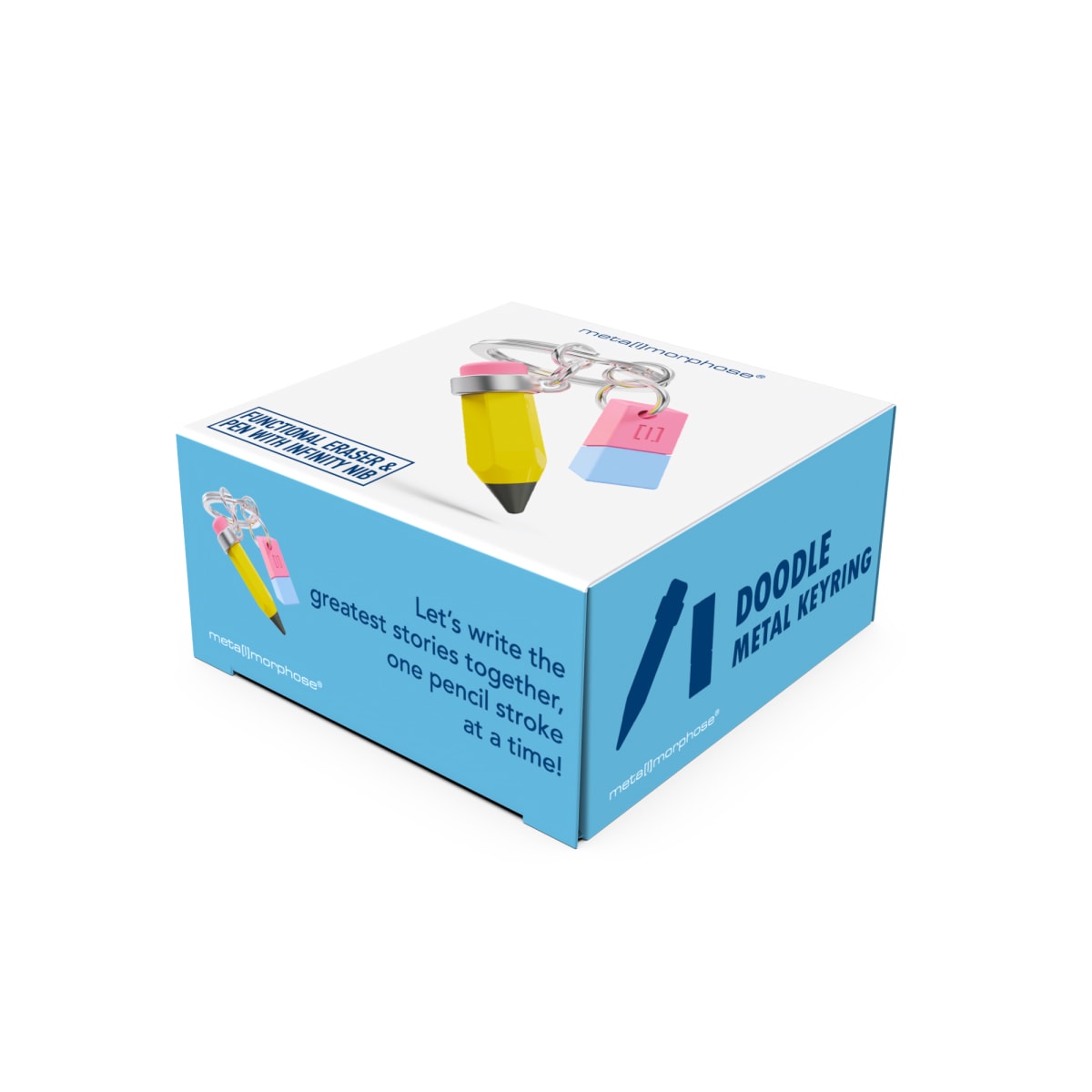 Llavero Metalmorphose Profe Lápiz y Goma7