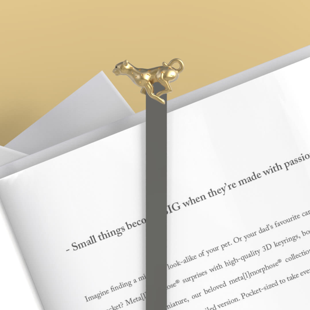 Marcapáginas Metalmorphose Leopardo4