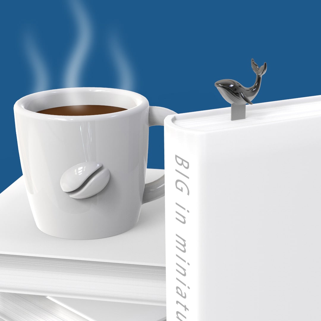 Marcapáginas Metalmorphose Ballena6