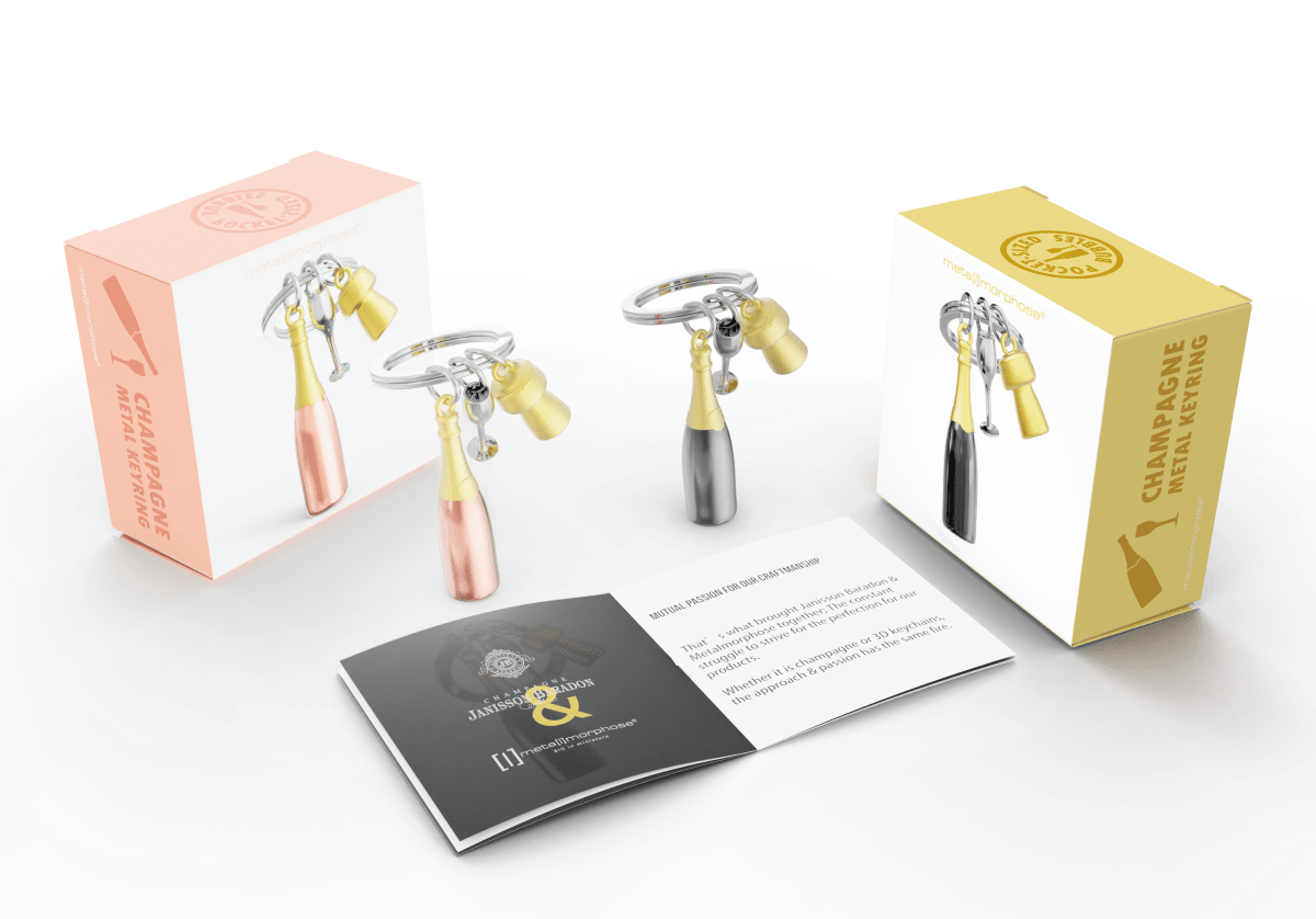 Llavero Metalmorphose Botella Champagne8