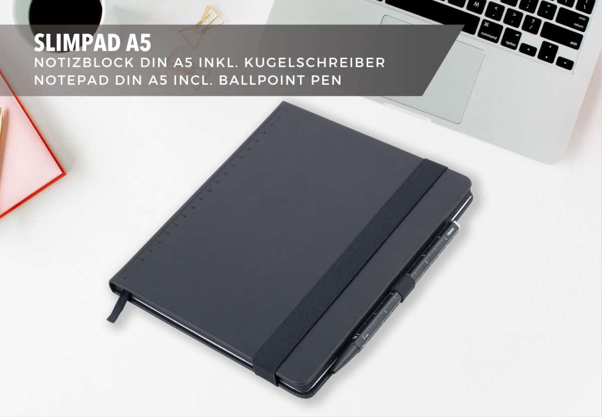 Bloc de notas TROIKA BLACK SLIMPAD A57