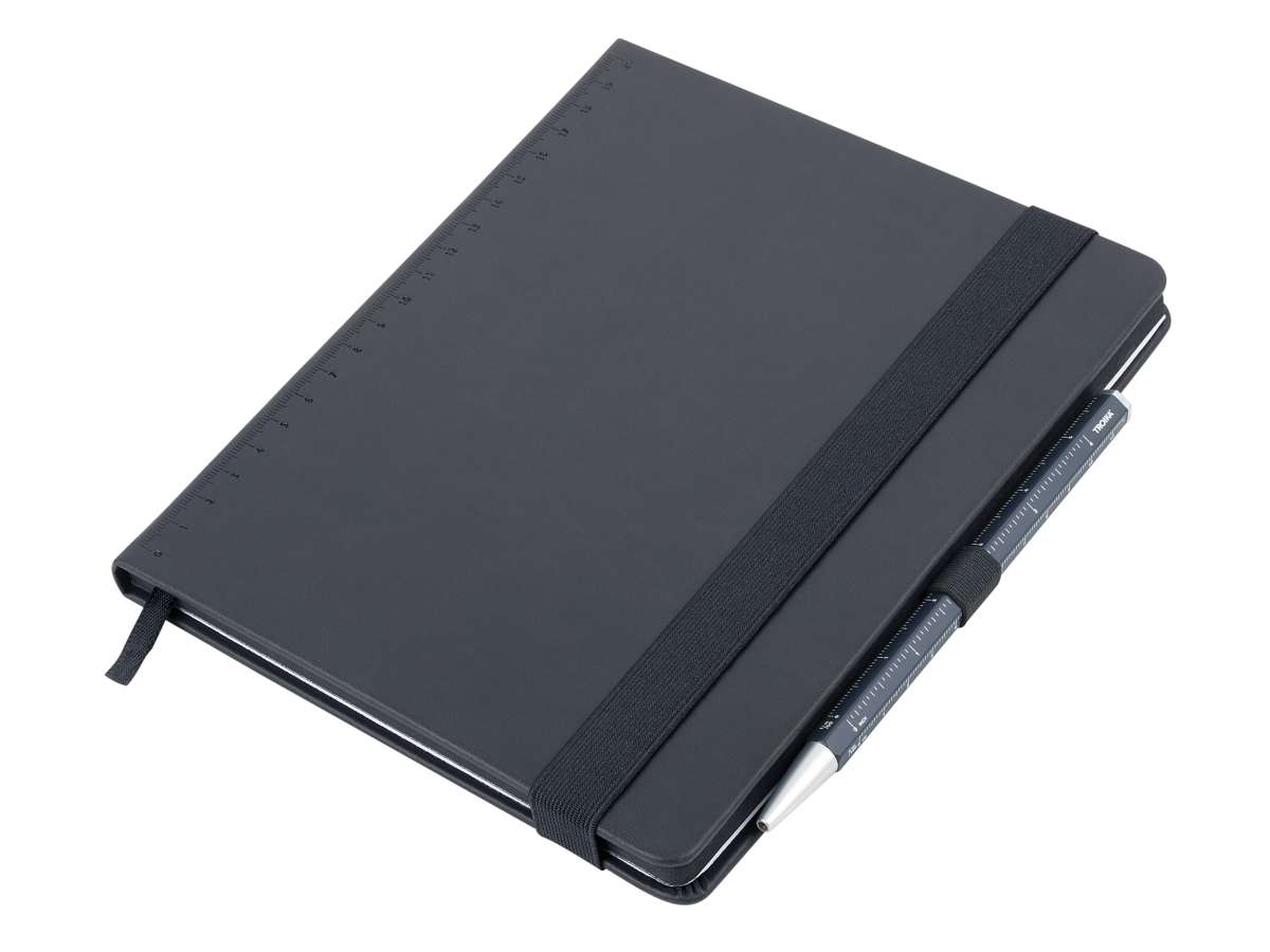 Bloc de notas TROIKA  BLACK SLIMPAD A5 lapiz Azul Oscuro1