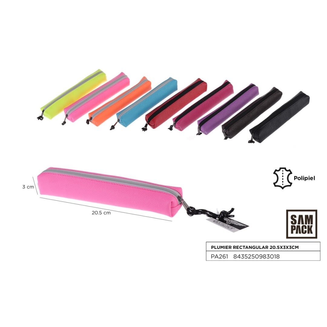 Estuche Delgado Rectangular Marca San Pack Color Variado1