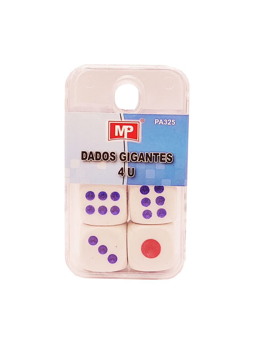 Set De Dado Gigante 20mm X 4Uds Madrid Papel1