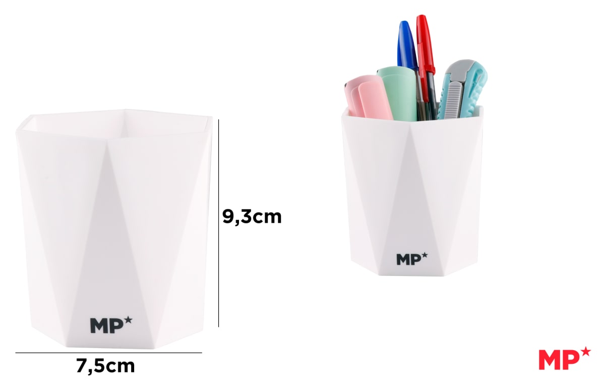 Portalápiz Plástico Blanco (MP)1