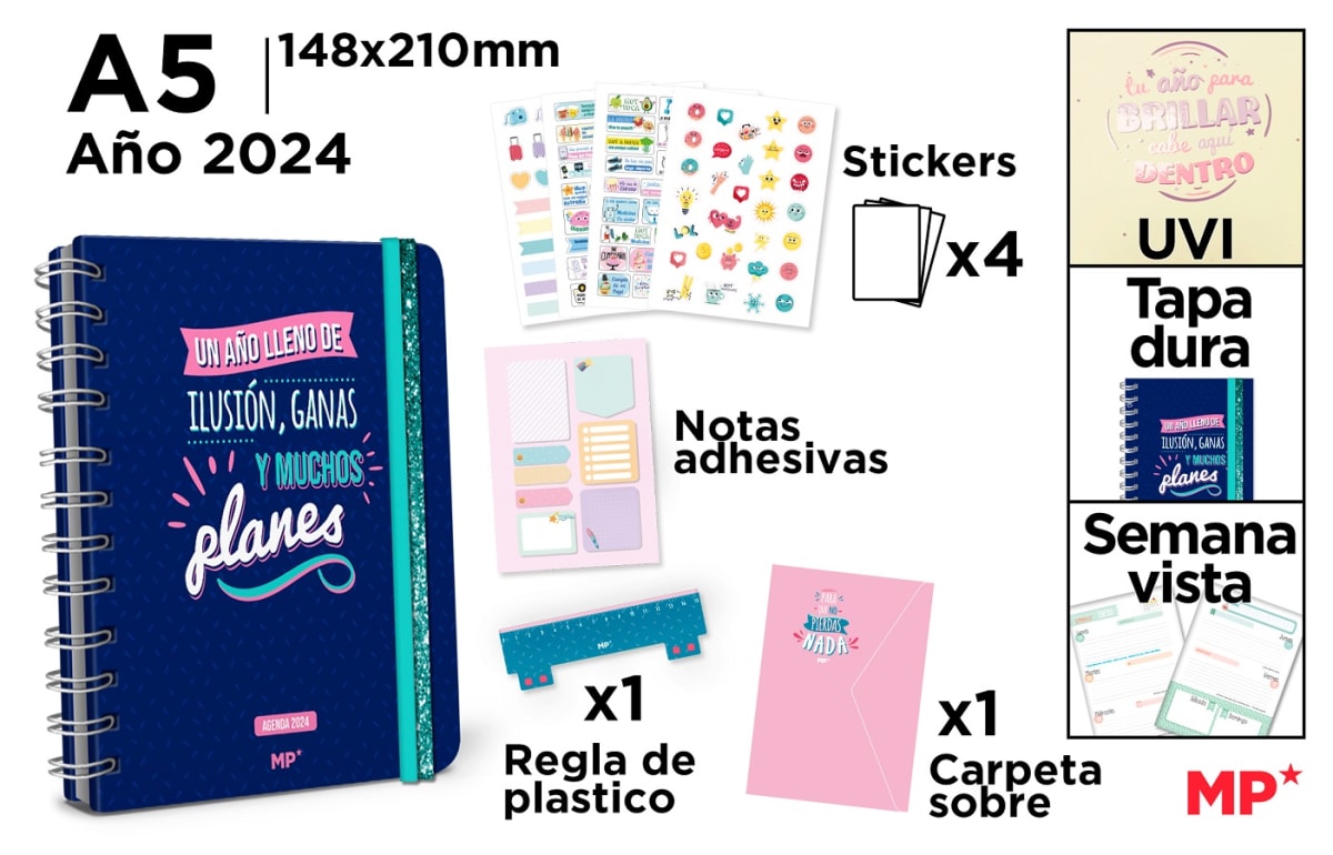 Agenda Premum Semana Vista Tapa Dura 20242