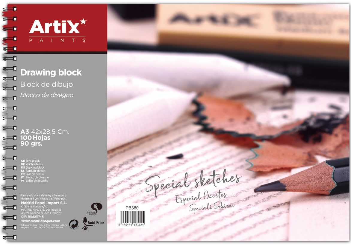 Block De Dibujo Drowin 100 Hjs 42x28 Cms A3 (MP)1