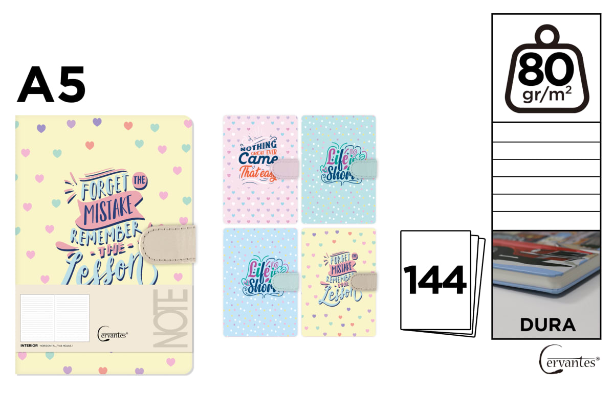 Cuaderno De Notas Forget Mistake  13.4 X 19 Cm (MP)1