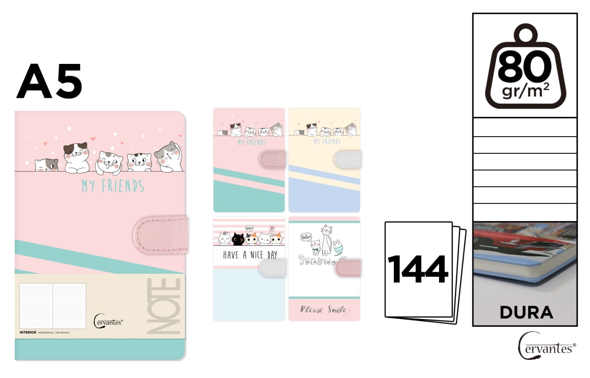 Cuaderno De Notas Diseños (32) 13.4 X 19 Cm (MP)1