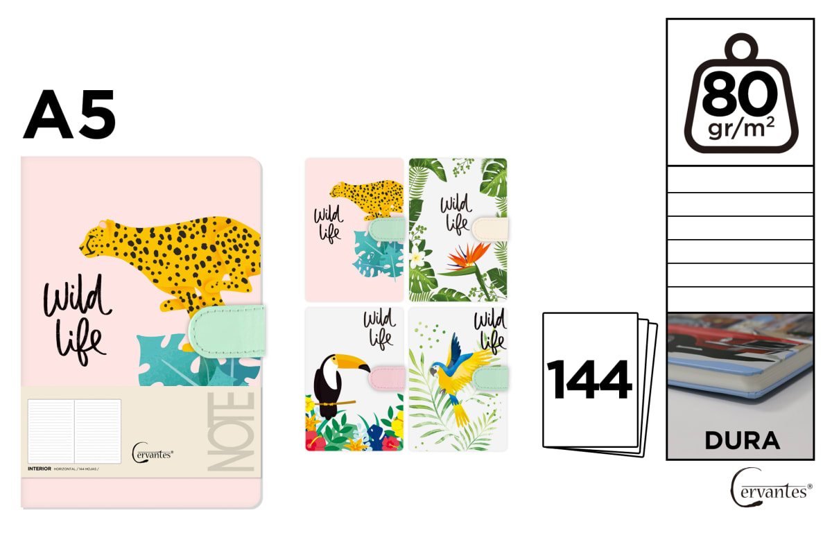 Cuaderno De Notas Wild 13.4 X 19 Cm (MP)1