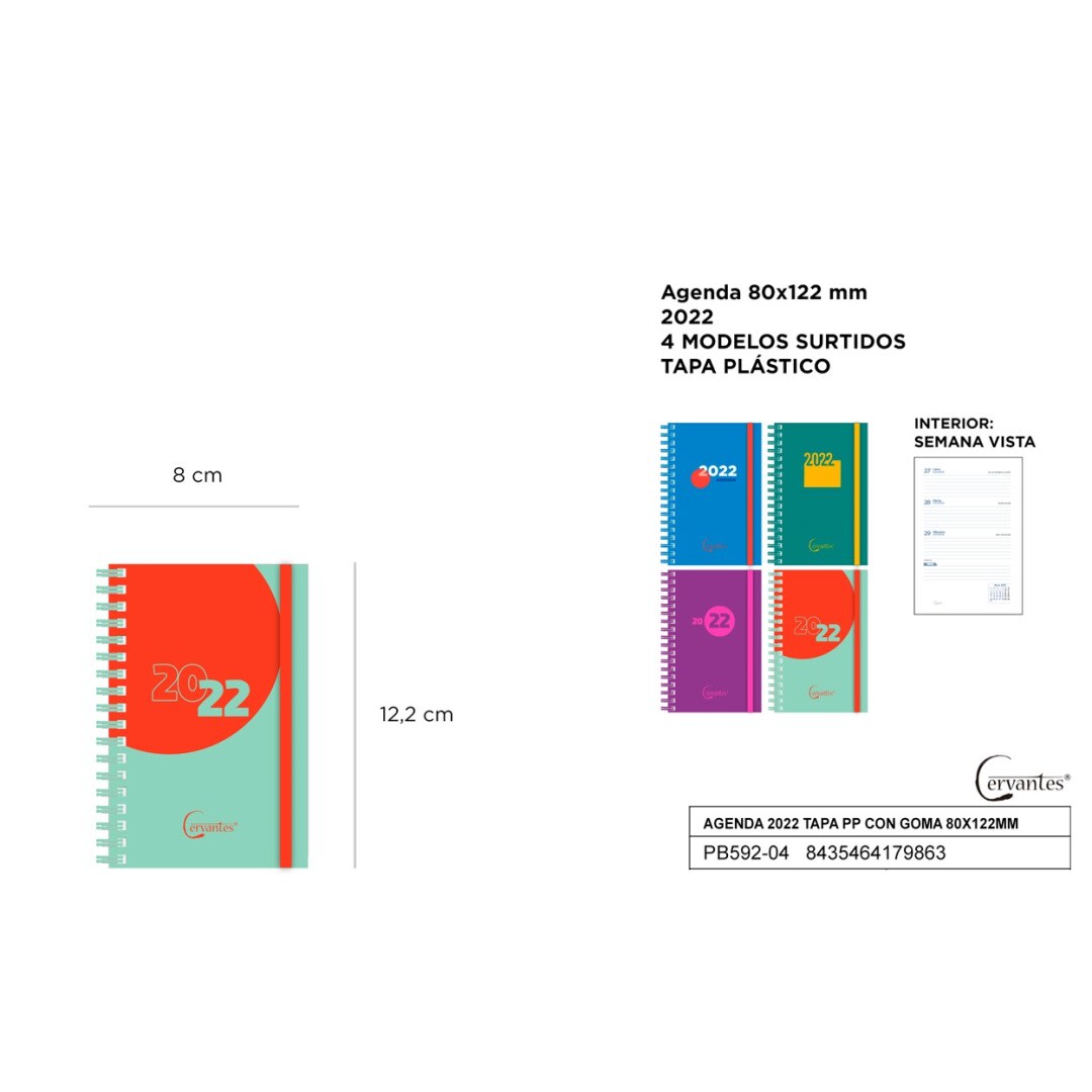 AGENDA 2022 Con elastico y Tapa de Polipropileno1
