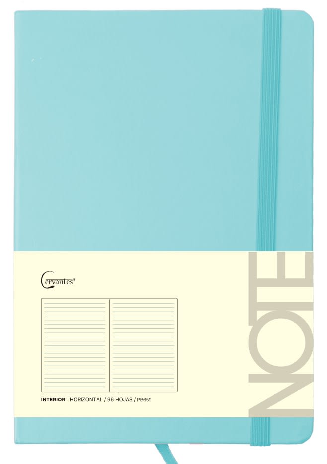 Cuaderno P/Nota A5  x 96 Hjs Azul Pastel - Madrid Papel1