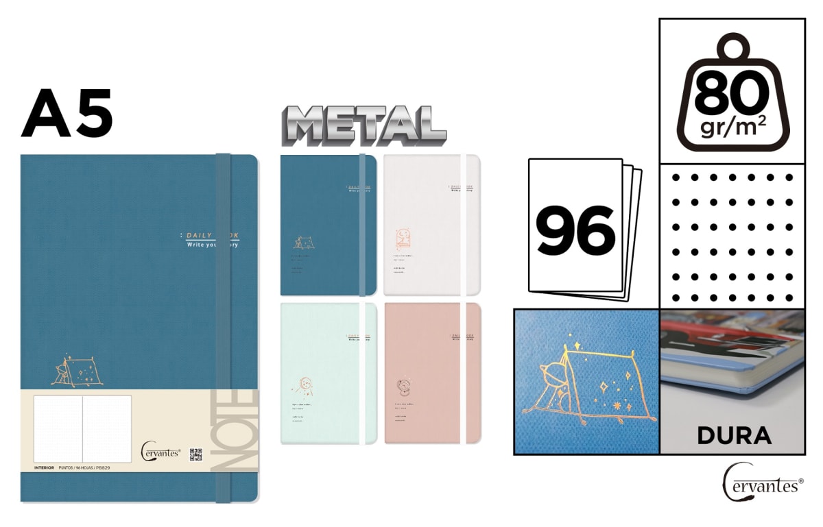 Cuaderno De Notas Tapa Forrada A58