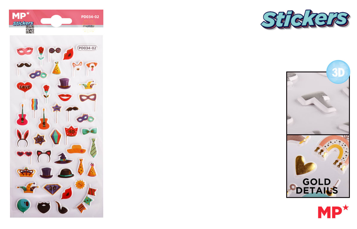 Pegatinas Stickers Relieve Disfraces1