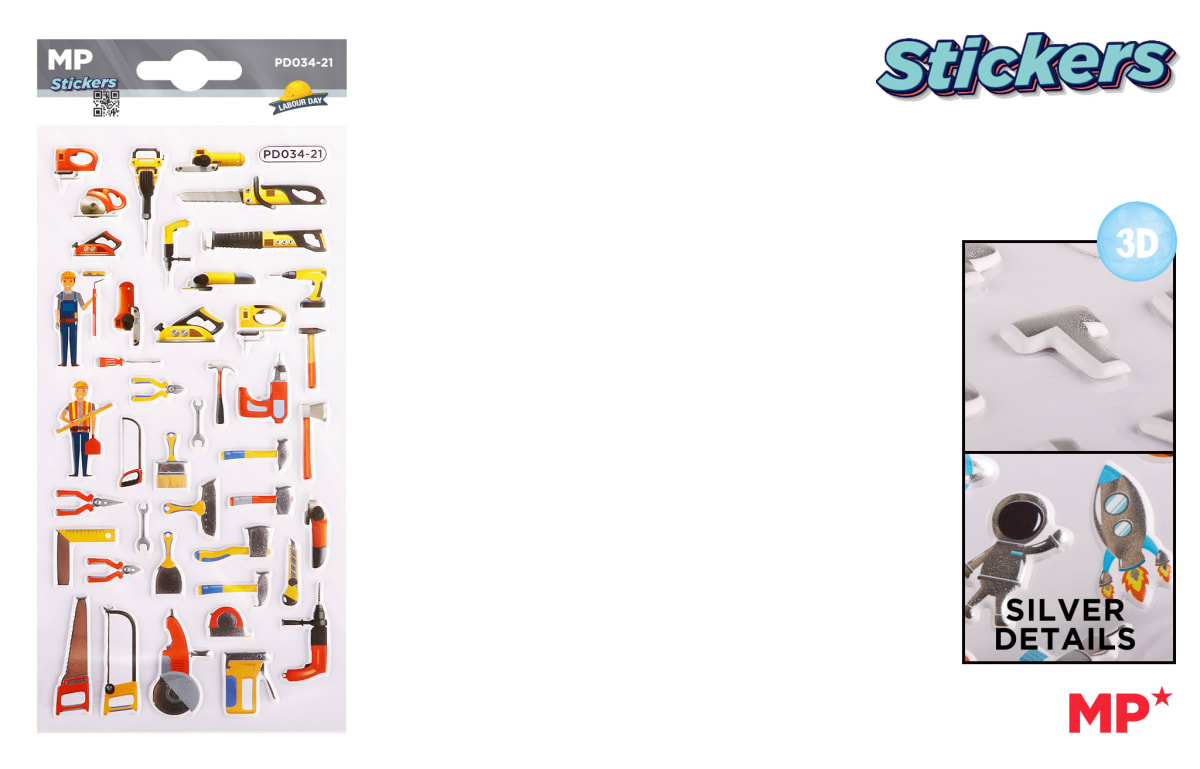 Pegatinas Stickers Relieve Herramientas 1