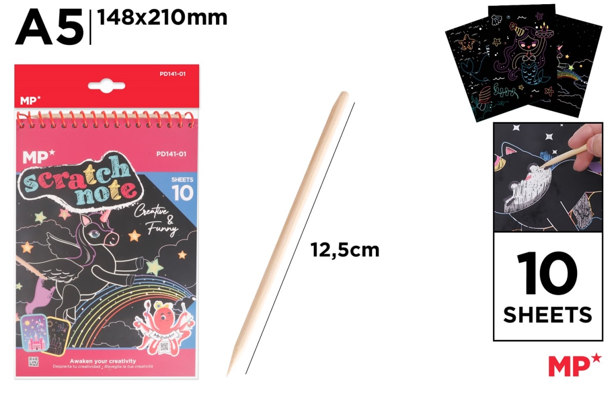 Albúm De Scratch Negro A5 10 Hojas (MP)2