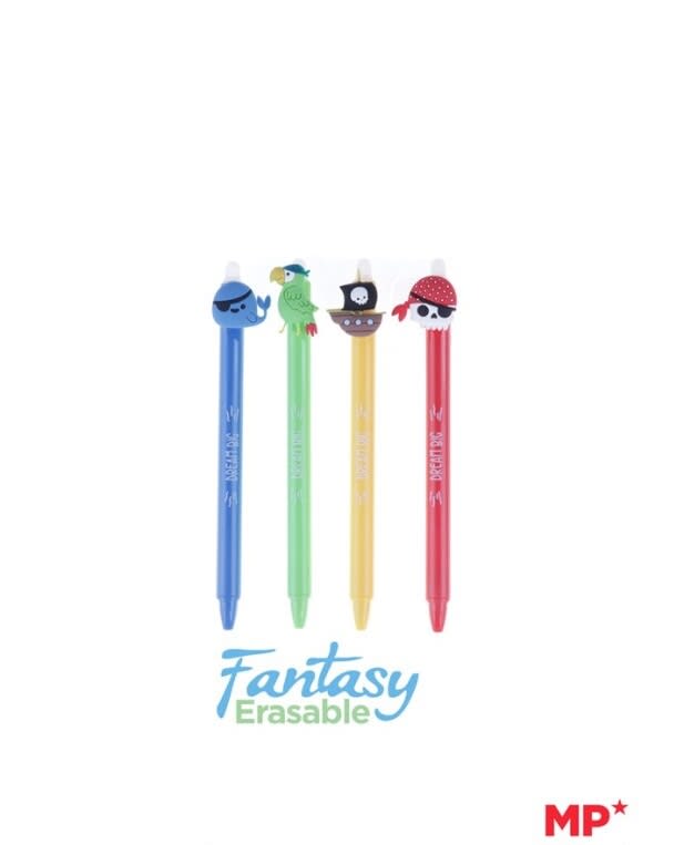 Bolígrafos borrables con diseño FANTASÍA PIRATAS1