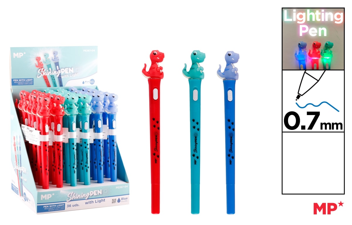 Bolígrafo 0,7 Fantasía Con Luz (04)1