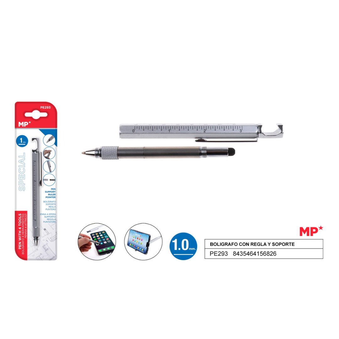 Boligrafo Marca Madrid Papel Multifuncional color Gris1