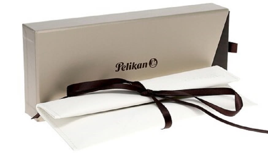 Pluma Pelikan M215 M Mecanismo de Pistón Anillos de Plata3