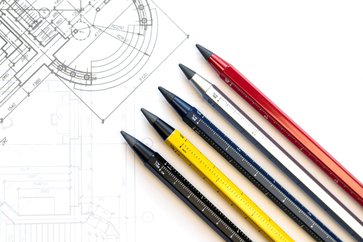 Lápiz grafito Troika HB escritura sin fin hasta 20km Azul oscuro5