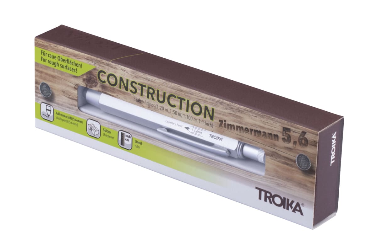 Lápiz de carpintero Troika 5,6 mm  Plateado6