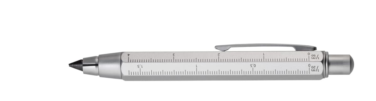 Lápiz de carpintero Troika 5,6 mm  Plateado3