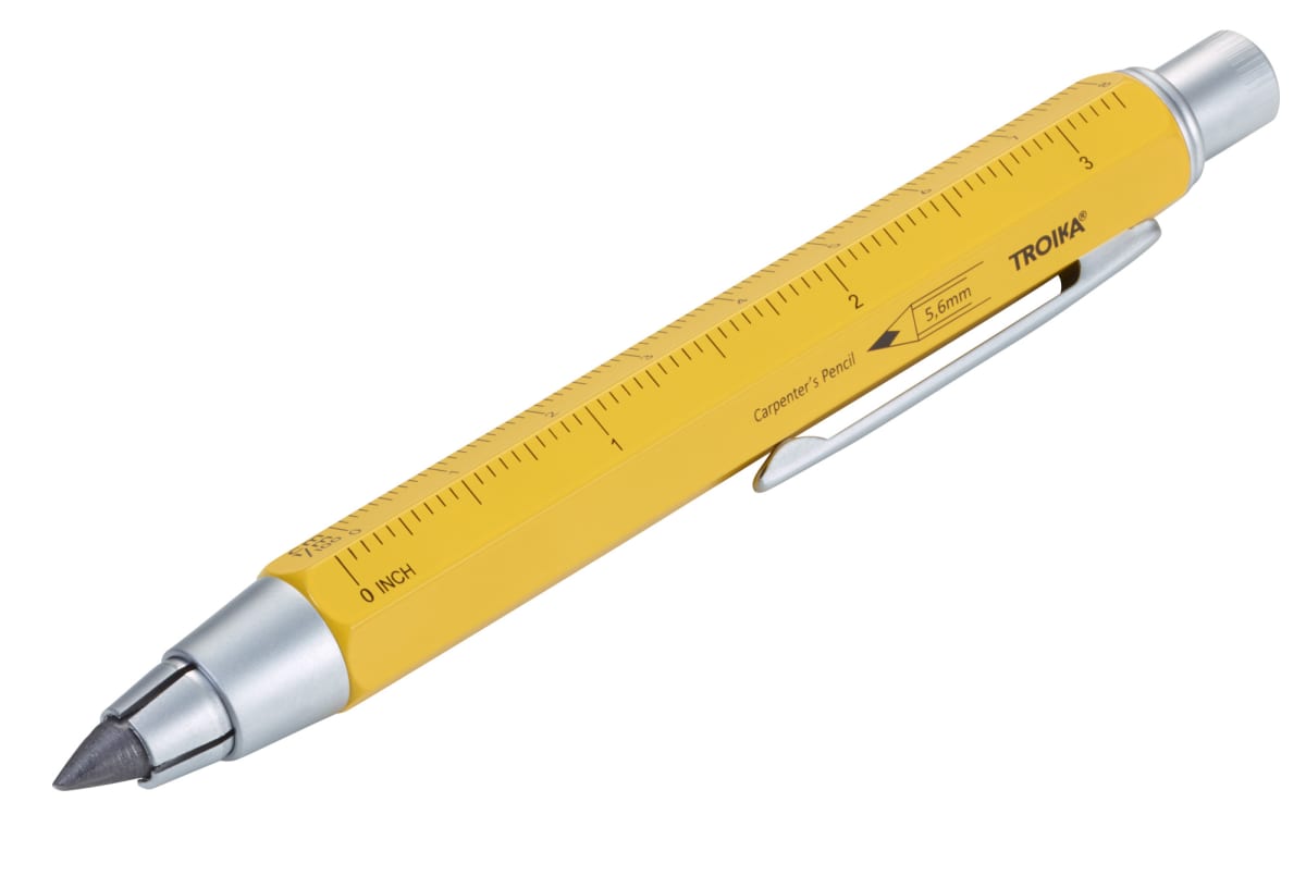 Lápiz de carpintero Troika 5,6 mm  Amarillo1