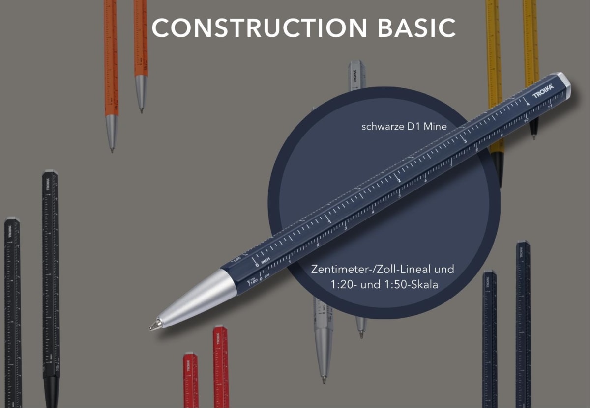 Bolígrafo Troika multifunción construción BASIC azul3