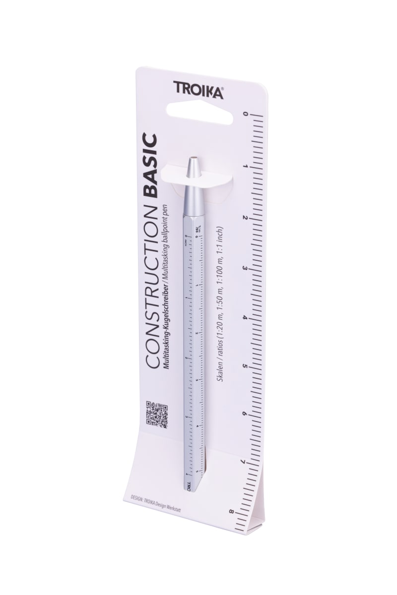 Bolígrafo Troika multifunción construción BASIC plata6