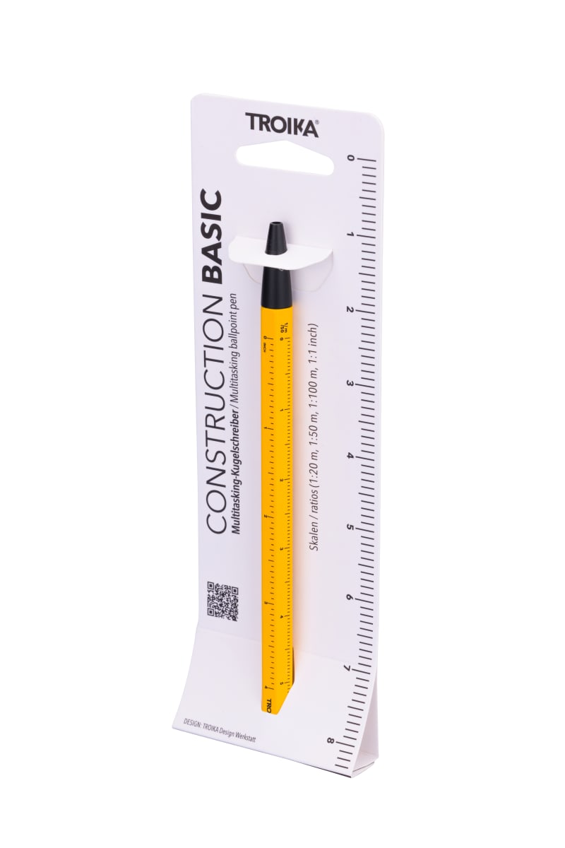 Bolígrafo Troika multifunción construcion BASIC amarillo5