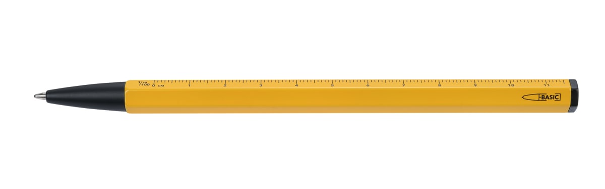 Bolígrafo Troika multifunción construcion BASIC amarillo2