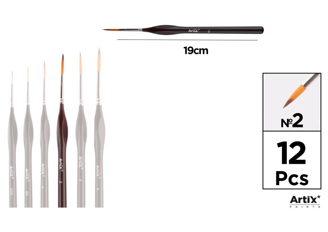 Pincel Ergonómico Redondo N° 21