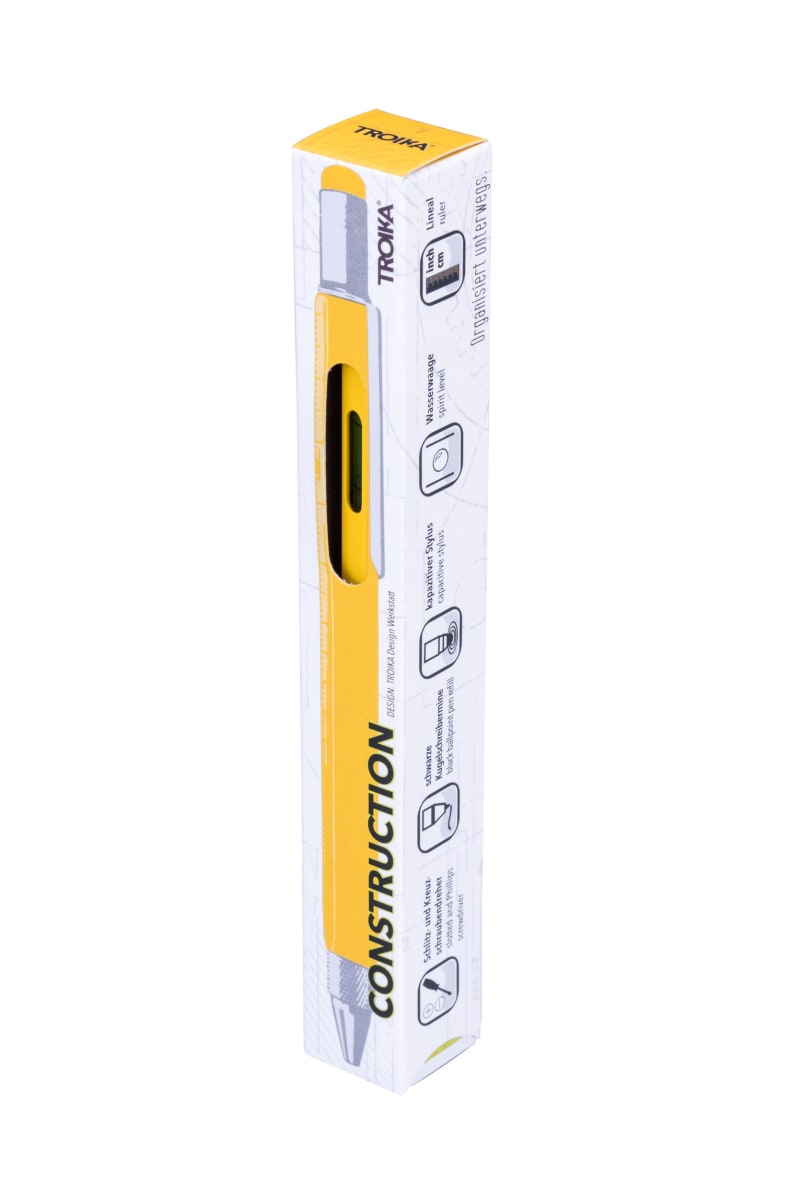 Boligrafo Troika Construcción multifuncional  Original amarillo10