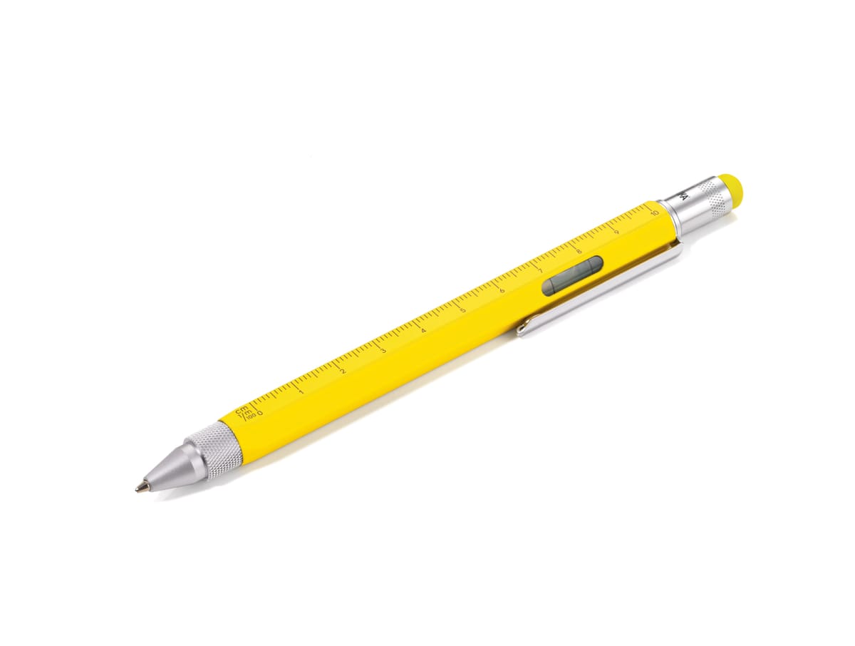 Boligrafo Troika Construcción multifuncional  Original amarillo1