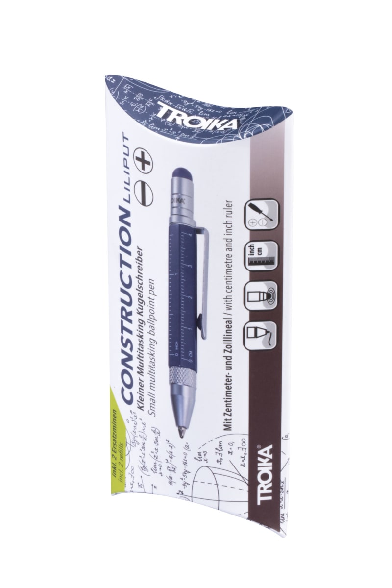 Boligrafo Troika Construcción multifuncional  LILIPUT azul6