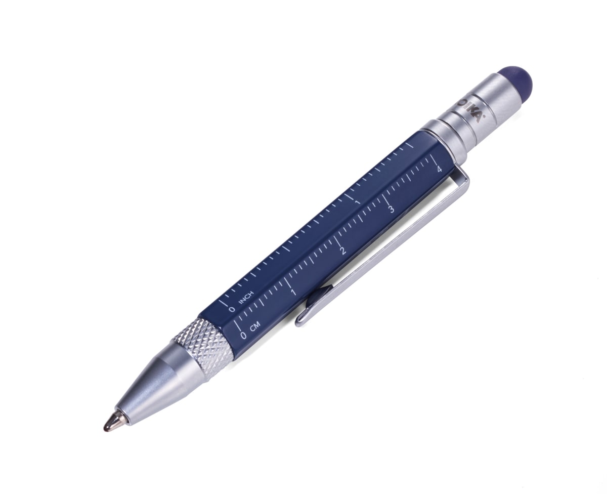 Boligrafo Troika Construcción multifuncional  LILIPUT azul1