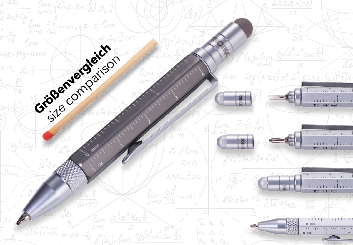 Boligrafo Troika Construcción multifuncional LILIPUT Titanium2