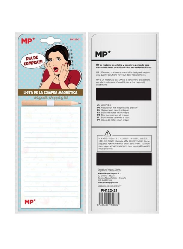 Block De Notas Magnético C/Lápiz Diseño Pollo - Madrid Papel1