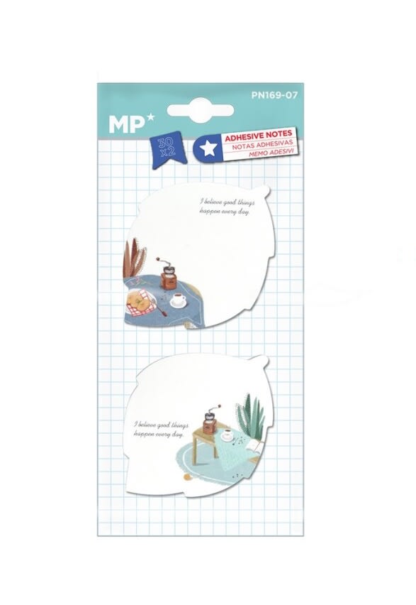 Set De Notas Adhesivas Desayunos 2x30Hjs- Madrid Papel