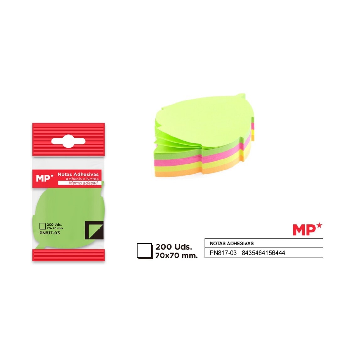 Set De Notas Adhesiva Diseño Hoja Marca Madrid Papel 2