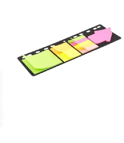 Set De Notas Adhesivas Neon Para Carpetas 9X25H Madrid Papel2