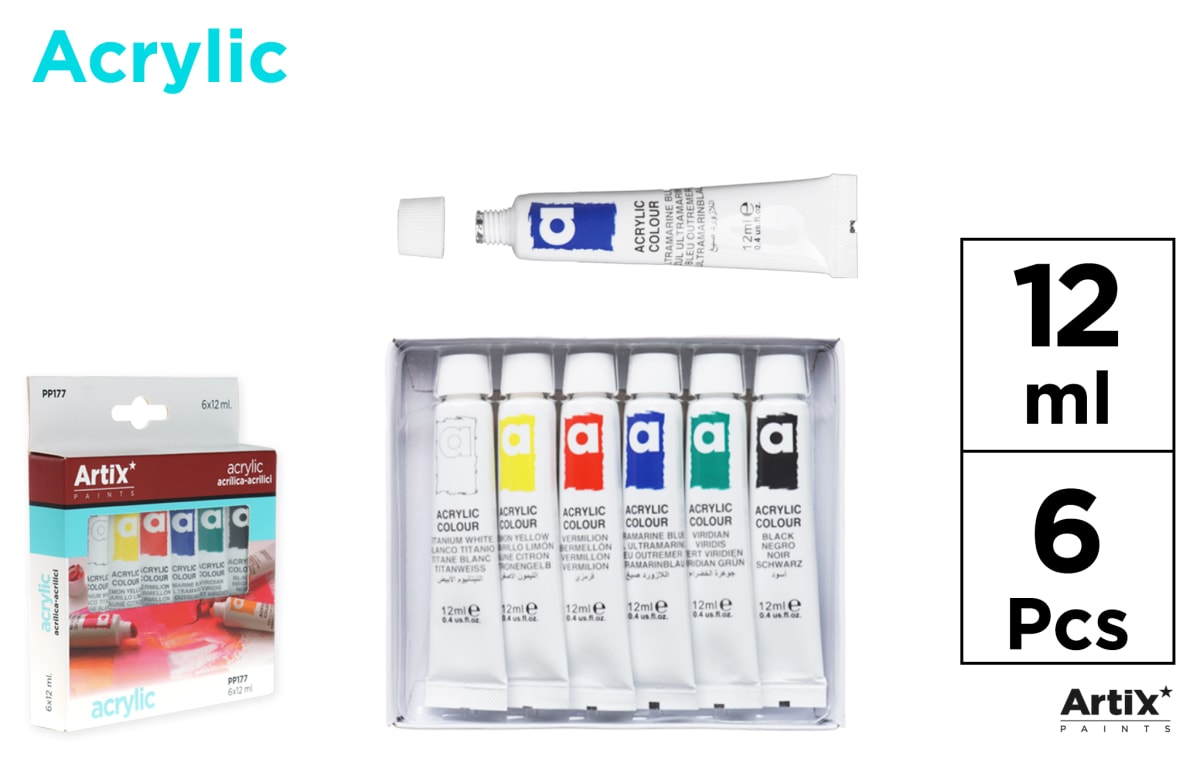 Pintura Acrílica 6 Tubos (MP)1