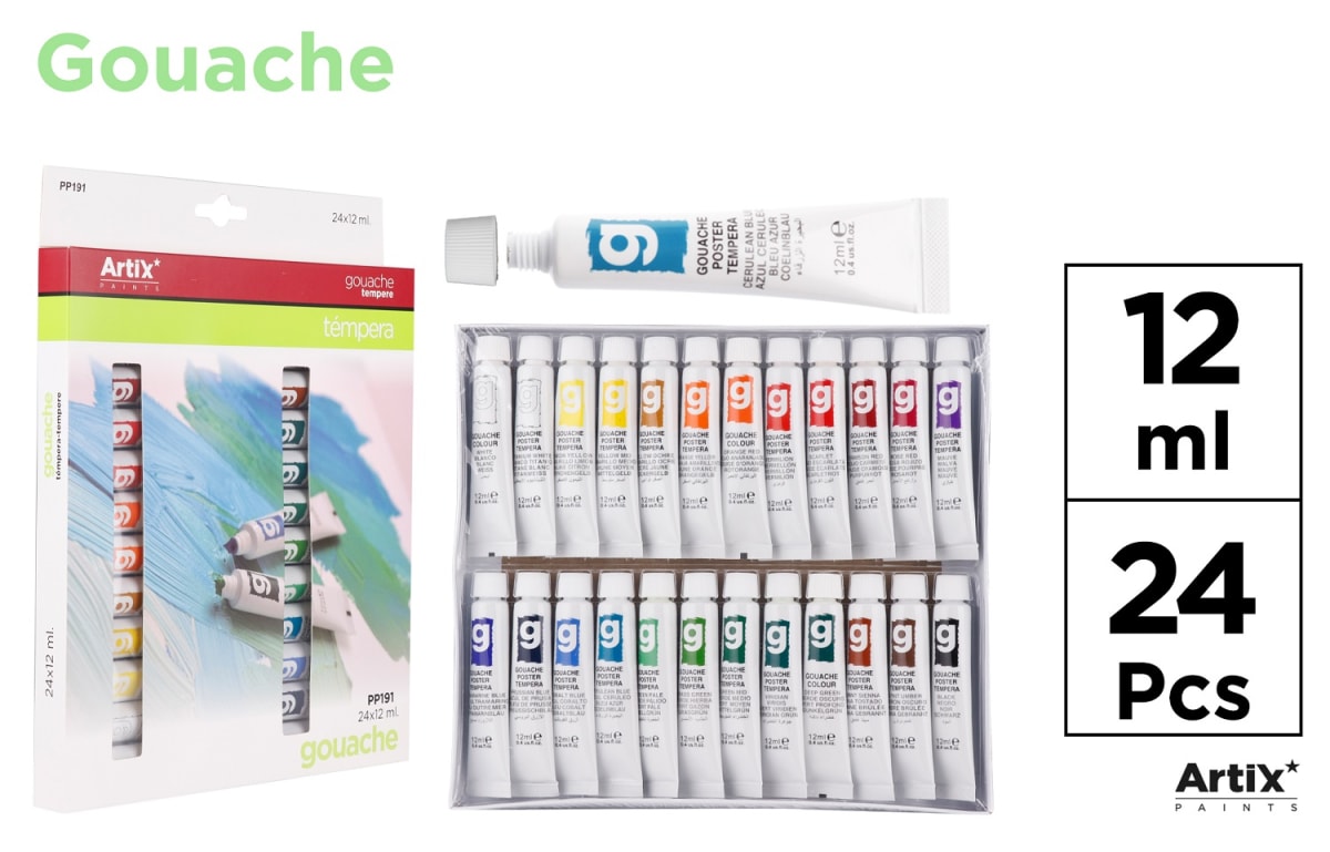 Témpera 24 Tubos X 12 Ml (MP)1