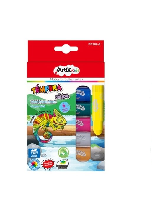 Set De Tempera En Plumón Metalizados 6Uds Marca Artix Kids1
