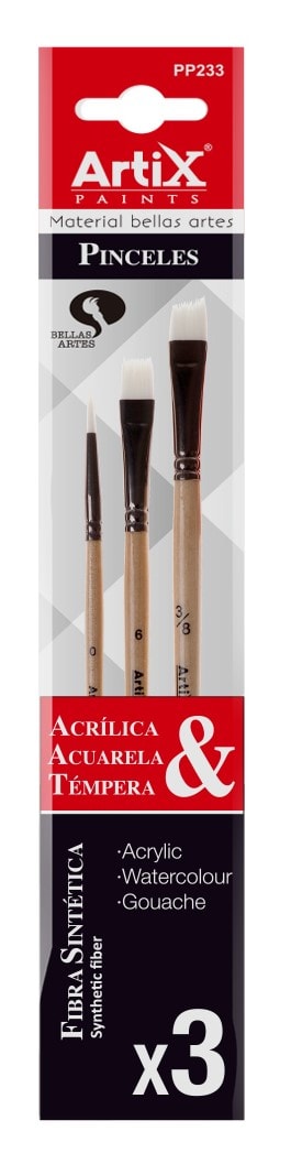 Pincel Profesional 3 Uds Multiuso Artix2