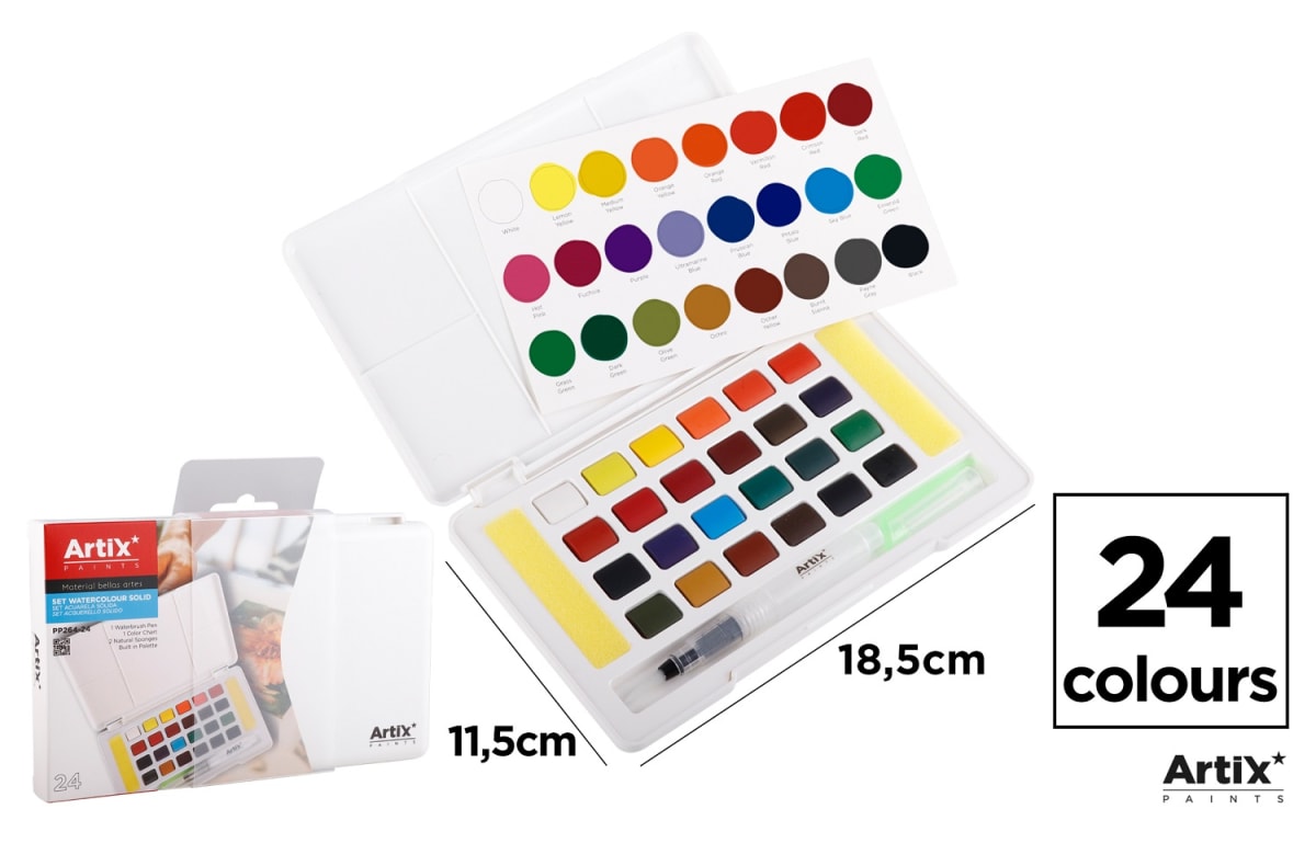 Pintura Acuarela Solida 24 Colores (MP)1