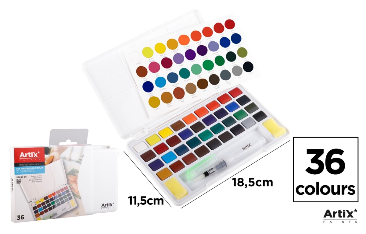 Pintura Acuarela Solida 36 Colores (MP)1
