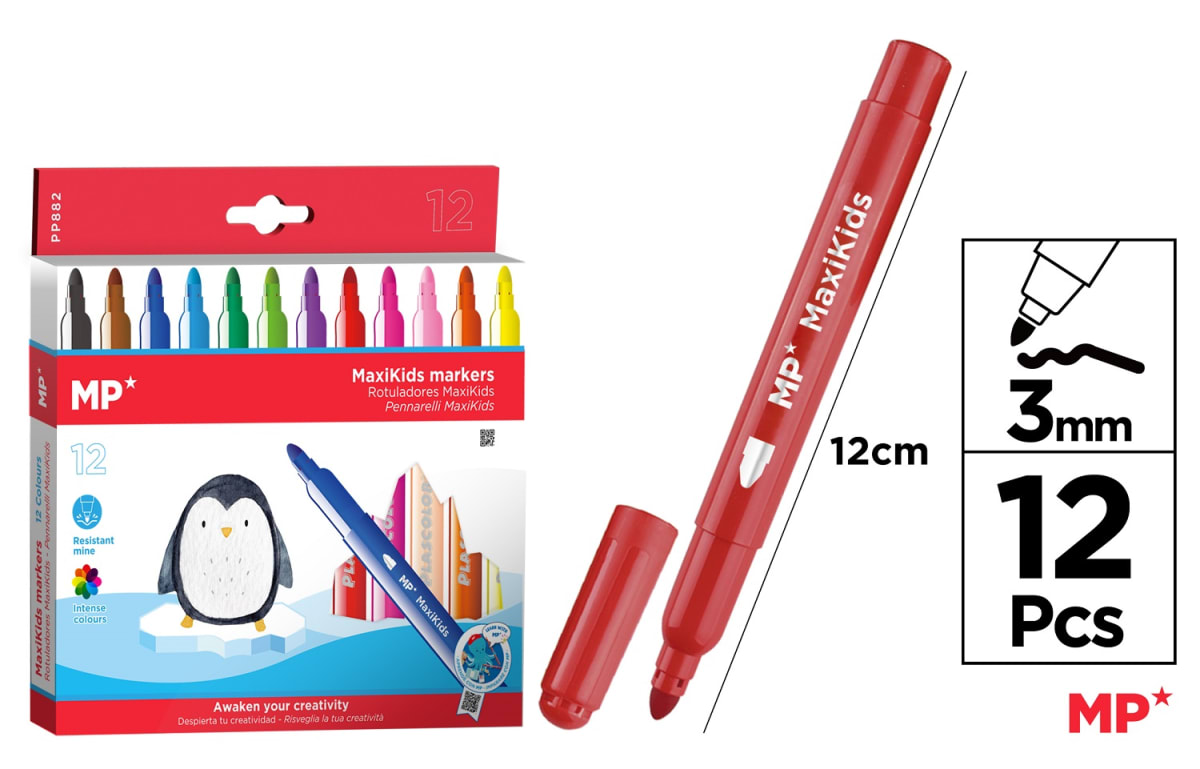 Set De Rotuladores Maxi Kids X 12Uds Color Surtido1